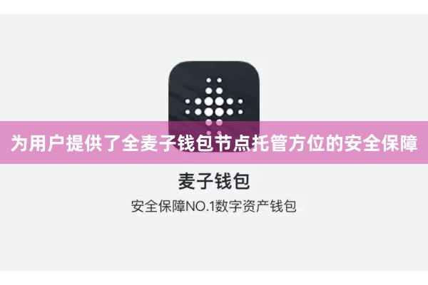 为用户提供了全麦子钱包节点托管方位的安全保障