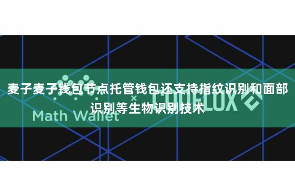 麦子麦子钱包节点托管钱包还支持指纹识别和面部识别等生物识别技术