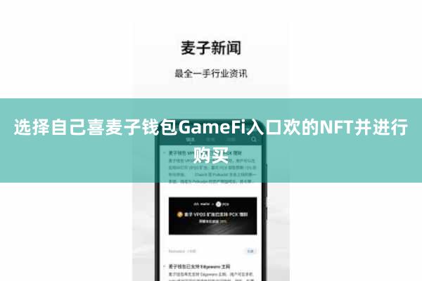 选择自己喜麦子钱包GameFi入口欢的NFT并进行购买