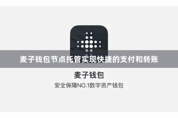 麦子钱包节点托管实现快捷的支付和转账