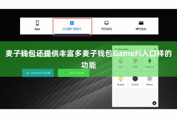 麦子钱包还提供丰富多麦子钱包GameFi入口样的功能