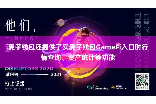 麦子钱包还提供了实麦子钱包GameFi入口时行情查询、资产统计等功能